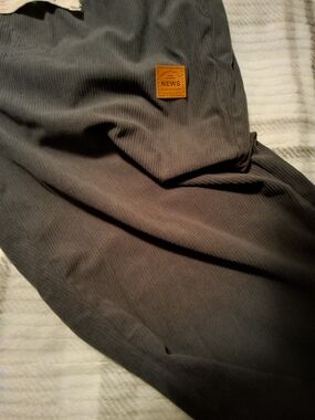 Men’s Gray Corduroy Pants - Casual Straight Fit
